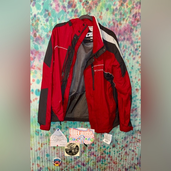 Columbia Red and Gray Outdoor Jacket - Picture 1 of 1